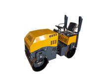 Compacteur de chaussée léger à double tambour, mini-rouleau compresseur routier compact JQ pour travaux de pavage à petite échelle
