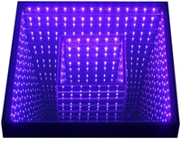 Supershow - Baldosas LED para Pista de Baile con Espejo Infinito 3D, Panel de Vidrio, Luz RGB DMX512, Acabado Cromado Magnético, Clasificación IP33, para Bodas y Fiestas Nocturnas