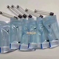 Flacon en verre durable de 4 ml avec couvercle en aluminium et bouchon en caoutchouc, crème de soin pour la peau emballée individuellement
