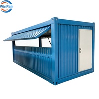 Maison préfabriquée pliable WinFair à prix compétitif pour rue commerciale / marché de conteneurs