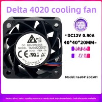 Delta TAA0412DDX01 DC12V 0,90A 4020 4CM Vierdraht-PWM-Server-Lüfter mit Kunststoffflügeln