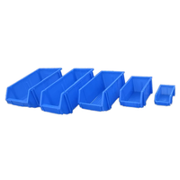 Nouveaux bacs de rangement en plastique semi-ouverts empilables pour entrepôt industriel, pour ranger outils, écrous, boulons