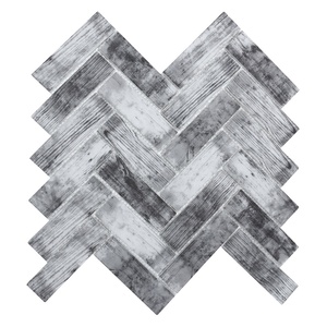 Men Glass phun in xương cá thủy tinh tàu điện ngầm Mosaic phòng tắm gạch ốp tường - Product Image 3