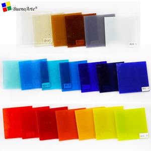 Buenoarte COE 85 Fusibili in Vetro per Caffè Blu Verde Bianco Artigianali Creativi Hot Melt Fatti a Mano 5x5cm Giocattolo Educativo Unisex - Product Image 5