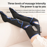 Masseur de compression d'air sans fil pour les jambes, rechargeable, chauffant, avec airbag, thérapie par pétrissage, enveloppement complet pour cuisse, mollet, genou, pied, 3 modes