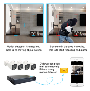 2MP 5MP 8MP 4채널 DVR 키트 아날로그 TVI CVI CVBS 하이브리드 동축 보안 카메라 시스템 HIK DVR XVR 호환 얼굴 인식 - Product Image 4