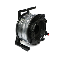 Chariot de câble à fibre optique extérieur robuste en TPU, 100m 300m SM G657A, blindé flexible pour un déploiement rapide sur le terrain
