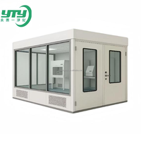 Bilik Bersih Modular ISO 7 dengan Filter HEPA FFU, Rangka Aluminium, Meja Bersih untuk Laboratorium Medis