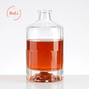 En stock – Bouteille en verre Super Flint de 500 ml pour spiritueux, liqueur, brandy, whisky, vodka, gin, <span class=keywords><strong>rhum</strong></span>, avec bouchon, sérigraphiée, <span class=keywords><strong>prix</strong></span> usine - Product Image 4