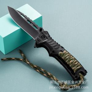 Cuchillo Plegable EBC para Dropshipping en Shopify, Alta Dureza 58HRC, Acero 3Cr13, Cuchillo de Supervivencia para Camping al Aire Libre con Encendedor de Pedernal - Product Image 3