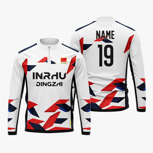 Özelleştirilmiş Logo OEM Hizmeti Kışlık Antrenman Takımı Dik Yaka Erkek Polyester/Pamuk Hızlı Kuruyan Uzun Kollu Düz Desenli Spor - Product Image 6