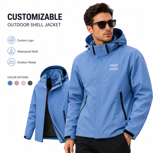 Chaqueta Impermeable con Capucha y Logotipo Personalizado Directo de Fábrica, Chaqueta Cortavientos Transpirable para Regalos Corporativos y Eventos - Product Image 1