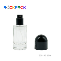 Flacon pulvérisateur de parfum miniature rechargeable de 20 ml, forme ronde, format poche