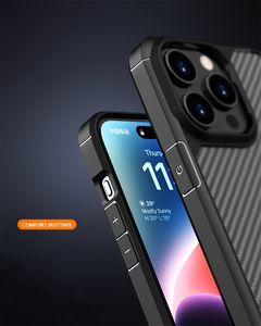 Gran oferta funda de teléfono de <span class=keywords><strong>fibra</strong></span> de carbono funda de teléfono barata para 15promax 14promax 13 12 11 x XS XR xsmax 7 8Plus - Product Image 5