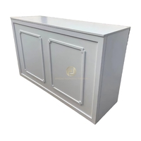 Table de bar pliante décorative blanche en bois, idéale pour les mariages, les fêtes et les réceptions