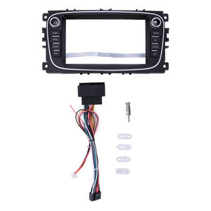 Cadre de façade d'autoradio 7 pouces pour <span class=keywords><strong>Ford</strong></span> <span class=keywords><strong>Focus</strong></span> / Mondeo / S-MAX (2006-2011) (Noir Mat) Kit de tableau de bord pour unité Android Fusion Vente en gros - Product Image 4