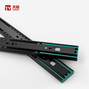 Riel deslizante de <span class=keywords><strong>cierre</strong></span> <span class=keywords><strong>lento</strong></span> de montaje lateral, resistente al desgaste y al óxido, estilo moderno, <span class=keywords><strong>para</strong></span> <span class=keywords><strong>cajones</strong></span> y armarios. - Product Image 1