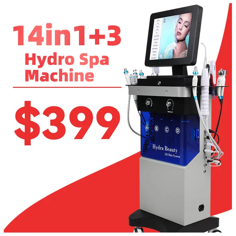 Aqua mặt hidrofacial Máy hydrodermabrasion mặt máy trẻ hóa da thiết bị spa Hydra vẻ đẹp máy