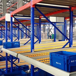 עם גלגלים נייד מחסן סדנת מיון נייד צינור רזה מתכת מותאם אישית אחסון רהוט בר מדפים - Product Image 4