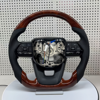 Volante de Cuero y Madera de Durazno Personalizado para Toyota Hilux, Tundra, Land Cruiser, Prado, FJ, Highlander, LC200, LC300, Prado