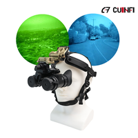 Kacamata Penglihatan Malam Binokuler NVB3604 Gen3 Gaya PVS31 dengan Tabung GaAs FOM 1400+ dan Fitur Lipat Otomatis Mati dengan FOV 40 °   Optik yang Dapat Ditukar Ganti