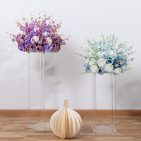 Vente flash - Boule de fleurs d'orchidées faites à la main de 50 cm, centre de table pour mariage, boule de fleurs d'orchidées pour la décoration de table de mariage