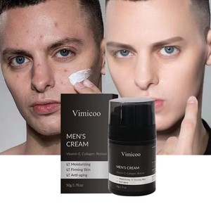 Crème de Nuit Hydratante Anti-Âge au Collagène, Vitamine E et Acide Hyaluronique pour Hommes, Marque Blanche, pour Tous Types de <span class=keywords><strong>Peau</strong></span> - Product Image 1