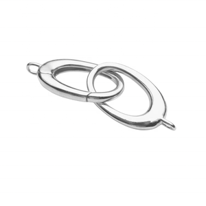 Tùy Chỉnh Hình Dạng Hình Bầu Dục Đồ Trang Sức Linh Kiện DIY Clasp Chất Lượng Cao Vòng Đeo Tay 12Mm Clip 925 Sterling Bạc Vòng Cổ Làm Chuyển Đổi Móc - Product Image 4