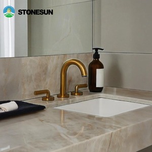 משטחי עבודה, כיורים, פאנלים לקירות, משטחי אמבטיה ומשטחי מטבח מאבן קוורציט טאג' מאהל טבעית של סטון-סון - Product Image 5