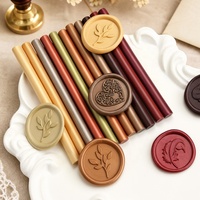 55 Colores, Mini Barras de Cera Redondas de 10x0.7cm, Pequeñas Barras de Cera para Sellar Sobres e Invitaciones, Venta al Por Mayor