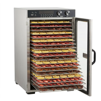 Déshydrateur alimentaire électrique haut de gamme en acier inoxydable 1100W avec minuterie 48H, contrôle intelligent, usage domestique, 18 plateaux pour fruits, viande, herbes et viande séchée