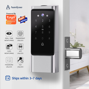 <span class=keywords><strong>Serrure</strong></span> intelligente Aurelysse H2 avec empreinte digitale, <span class=keywords><strong>entrée</strong></span> sans clé, contrôle à distance via application Tuya Wi-Fi intégrée, <span class=keywords><strong>serrure</strong></span> de <span class=keywords><strong>porte</strong></span> intelligente pour <span class=keywords><strong>porte</strong></span> <span class=keywords><strong>d</strong></span>'<span class=keywords><strong>entrée</strong></span> - Product Image 1