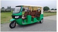 Tricycle électrique homologué EEC 100% électrique, 7 places, 3 roues, taxi pour le marché européen avec un grand espace et un moteur puissant de 4 000W