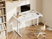 Bureau d'écriture moderne automatique réglable en hauteur, ergonomique, durable, autoportant, pour bureau commercial, chambre et hôpital
