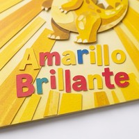 Libro de Cartón Educativo Personalizado en Español, Estilo Collage Artístico, Aprendizaje Temprano para Niños Pequeños, Impresión de Libros de Cartón Personalizados para Niños