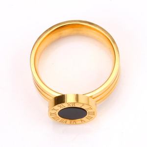 Anillo de Compromiso de Alta Calidad Chapado en Oro con Diamante Negro - Product Image 6