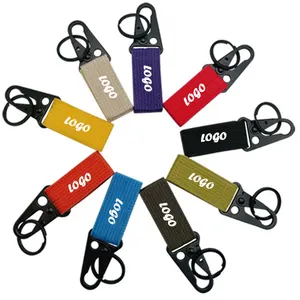 Tùy chỉnh ngắn dây móc khóa xe máy móc khóa moto xe Keyring tùy chỉnh Nylon vải khâu tay Cổ tay Keychain dây buộc