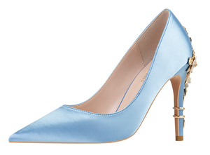 Talons hauts traditionnels chinois appliques pour femmes chaussures de mariée <span class=keywords><strong>chic</strong></span> pour femmes chaussures de mariage pour femmes escarpins de mariage à talons aiguilles - Product Image 3