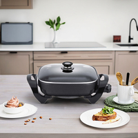 Marmite Électrique Coréenne de Haute Qualité 7L 1500W 220V avec Revêtement Antiadhésif, Cuisinière en Verre pour Soupes et Plats Ménagers