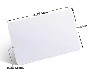Tarjeta RFID de PVC 213 215 13,56 MHz Chip inteligente en blanco negro transparente inyección de tinta imprimible tarjeta NFC para cerradura de puerta de hotel de negocios - Product Image 6