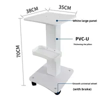 Chariot de beauté mobile moderne de petite taille, support de rangement en fer, socle à bulles, chariot à outils en gros, salons Mason MS-SC3 4 roues