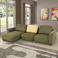 Juego de sofá seccional Modular de esquina en forma de L moderno italiano para muebles de sala de estar tipo cama sofá y sofá de alta calidad