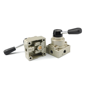 วาล์วควบคุมแบบแมนนวล Zoni Pneumatics รุ่น HV200 02B D ตัววาล์วทำจากอะลูมิเนียม วาล์วแบบก้านโยกสำหรับลมอัด 2 ตำแหน่ง - Product Image 2