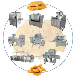 OCEAN Wholesale Patty Moulder Battering Starching Former Machine Small Chicken Nugget Process Line