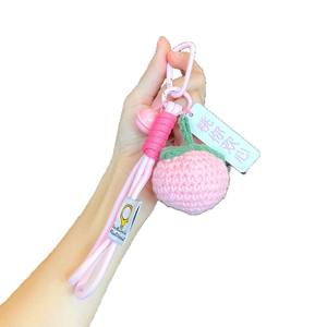 Porte-clés pendentif créatif fait main en laine au crochet, cadeau d'<span class=keywords><strong>encouragement</strong></span> pour l'<span class=keywords><strong>examen</strong></span> d'entrée à l'université et pour la cérémonie de prestation des serments de 100 jours - Product Image 5