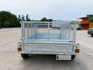 <span class=keywords><strong>Camion</strong></span> à <span class=keywords><strong>benne</strong></span> basculante à double essieu galvanisé à chaud de petite taille 10* 5 pieds Remorque de chantier Remorques utilitaires et utilitaires - Product Image 4