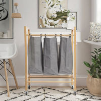 Panier à linge pliable en bambou écologique 2026 – Grand panier de rangement unique pour vêtements sales, idéal pour le salon et usage commercial