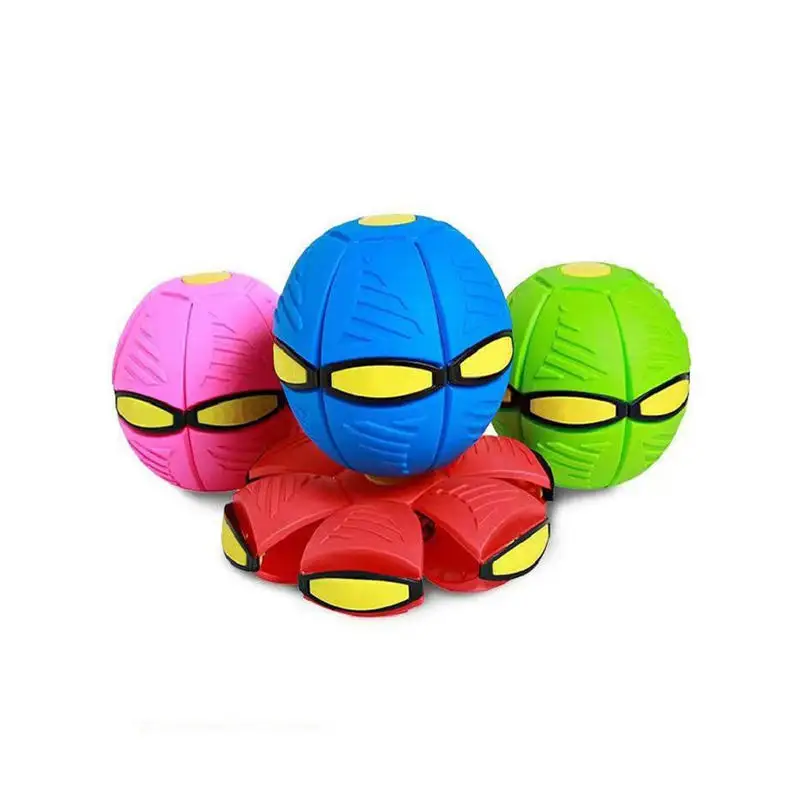 Crianças brinquedo ao ar livre UFO Magic Ball com Shape-shifting e Elastic Feature portátil e engraçado Flying Saucer e Disc Ball