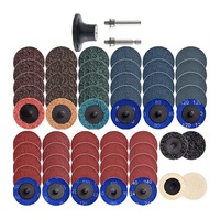 Disque de ponçage en nylon de 2 pouces, lot de 60 pièces - Tampon de polissage non tissé - Disque de meulage - Disque de débavurage en corindon brun pour meuleuse d'angle