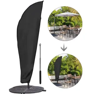 الباحة مظلة شمسية غطاء للماء مظلة للأماكن المفتوحة غطاء يناسب الكابولي الأوفست مظلة 7.5-14Ft